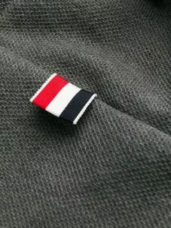 Thom Browne tonal 4-bar hooded parka