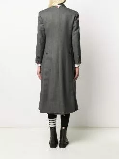 Thom Browne Wide lapel wool overcoat single breasted coats of women 10 Thom Browne wide lapel wool overcoat