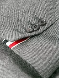 Thom Browne Wide lapel wool overcoat single breasted coats of women 13 Thom Browne wide lapel wool overcoat