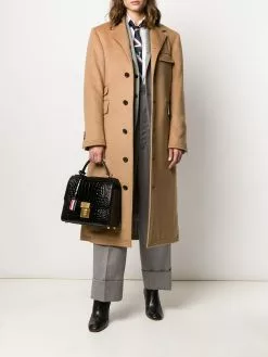 Thom Browne long Chesterfield overcoat