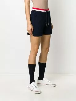 Thom Browne tricolour-waistband seersucker shorts