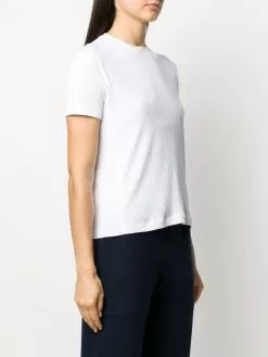 Thom Browne 4-Bar side insert ribbed T-shirt