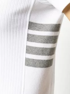Thom Browne 4-Bar side insert ribbed T-shirt