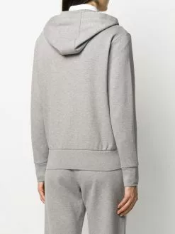 Thom Browne 4-Bar compact double-knit hoodie