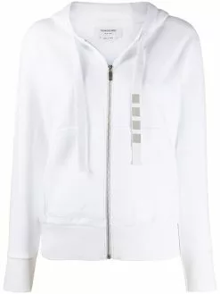 Thom Browne 4-Bar compact double-knit hoodie