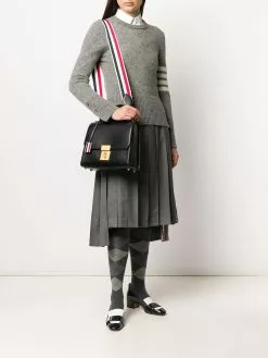 Thom Browne 4-Bar Shetland wool jumper