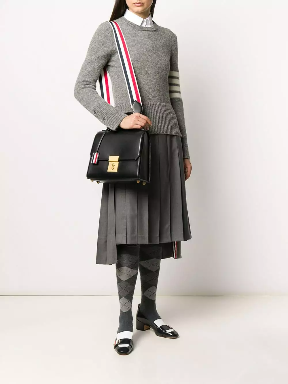 Thom Browne 4 Bar Shetland wool jumper knitted sweaters of women 2 Thom Browne 4-Bar Shetland wool jumper