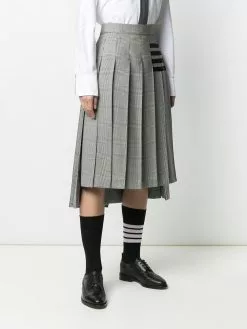 Thom Browne pleated midi skirt