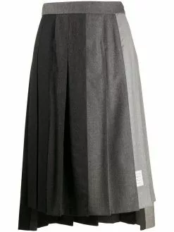 Thom Browne Fun-Mix super 120s pleated skirt