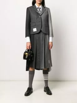 Thom Browne Fun-Mix super 120s pleated skirt
