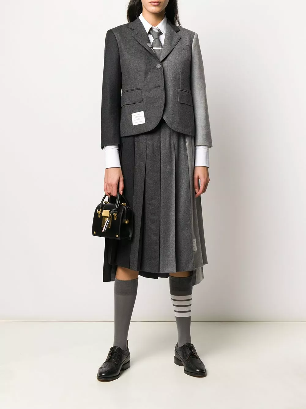 Thom Browne Fun Mix super 120s pleated skirt pleated skirts of women 2 Thom Browne Fun-Mix super 120s pleated skirt