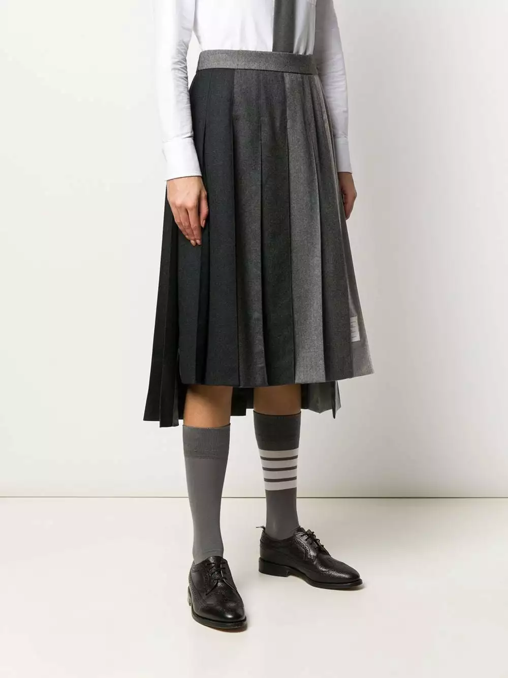 Thom Browne Fun Mix super 120s pleated skirt pleated skirts of women 3 Thom Browne Fun-Mix super 120s pleated skirt