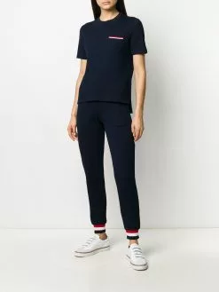 Thom Browne striped waistband seersucker track pants