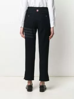 Thom Browne Tonal 4 Bar twill trousers slacks of women 10 Thom Browne tonal 4-Bar twill trousers
