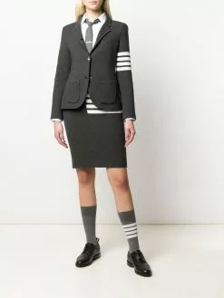 Thom Browne 4-Bar links stitch pencil skirt