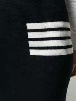 Thom Browne 4-Bar links stitch pencil skirt