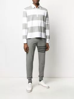 Thom Browne 4-Bar rugby stripe polo shirt