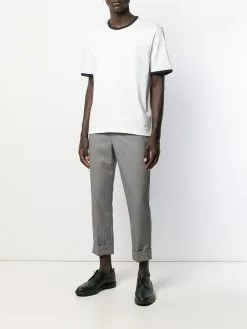 Thom Browne contrasting-trim T-shirt