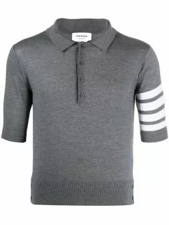 Thom Browne 4-Bar short-sleeved polo shirt