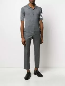 Thom Browne 4-Bar short-sleeved polo shirt