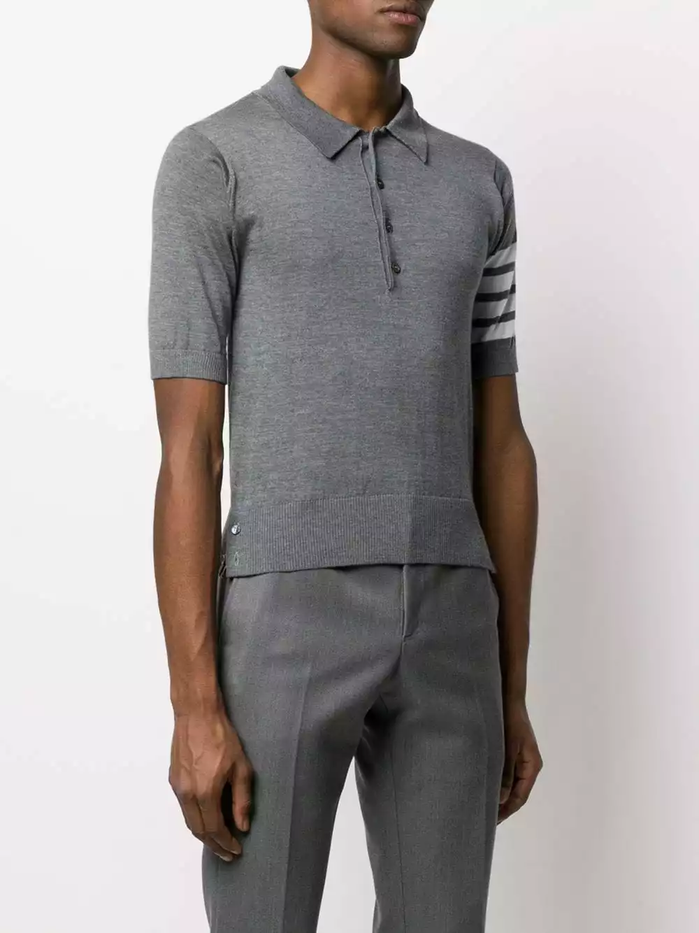 Thom Browne 4 Bar short sleeved polo shirt polo shirts of men 3 Thom Browne 4-Bar short-sleeved polo shirt