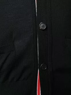 Thom Browne 4-Bar sleeveless V-neck cardigan