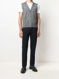 Thom Browne knitted 4-Bar V-neck vest