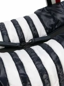 Thom Browne 4-Bar quilted ripstop gym bag