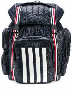 Thom Browne 4-Bar quilted ripstop backpack