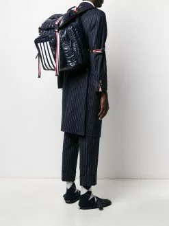 Thom Browne 4-Bar quilted ripstop backpack