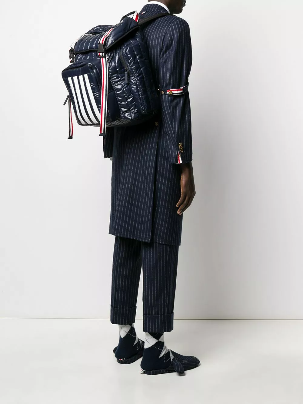 Thom Browne 4 Bar quilted ripstop backpack backpacks of men 2 Thom Browne 4-Bar quilted ripstop backpack