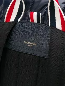 Thom Browne 4 Bar quilted ripstop backpack backpacks of men 8 Thom Browne 4-Bar quilted ripstop backpack