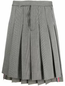Thom Browne Prince of Wales check pleated skirt