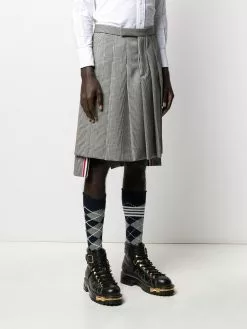 Thom Browne Prince of Wales check pleated skirt
