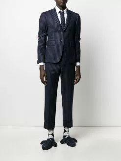 Thom Browne tonal chalk stripe armband jacket