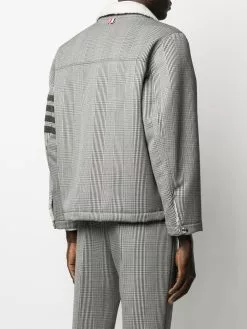 Thom Browne 4-Bar shearling lined flight jacket