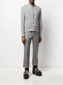 Thom Browne cashmere pique polo shirt