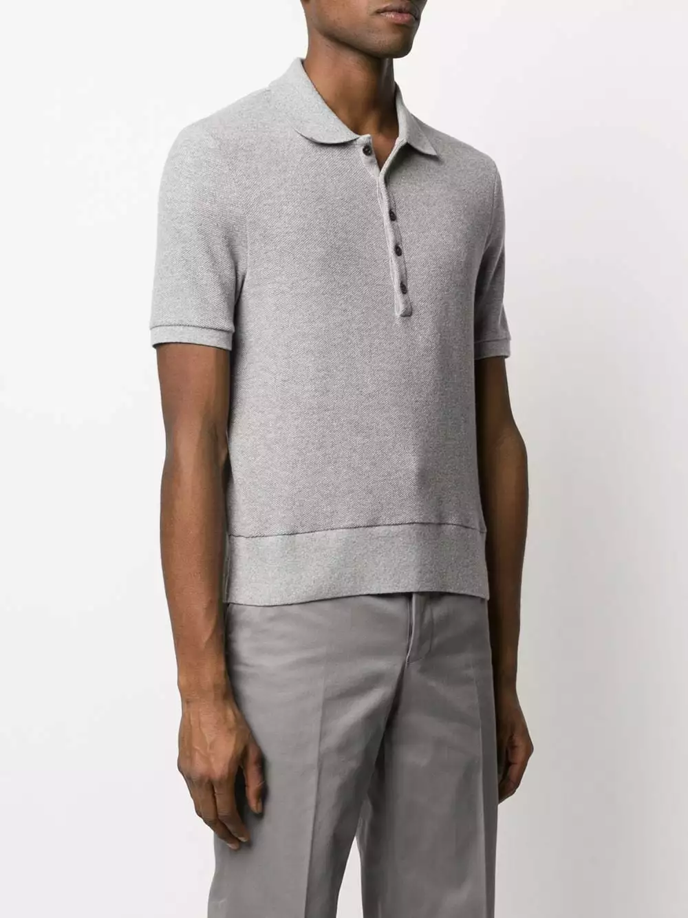 Thom Browne Cashmere pique polo shirt polo shirts of men 3 Thom Browne cashmere pique polo shirt