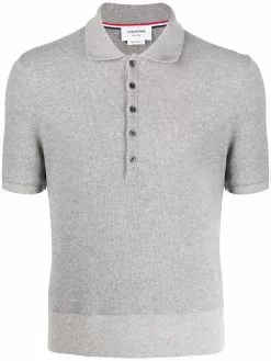 Thom Browne cashmere pique polo shirt