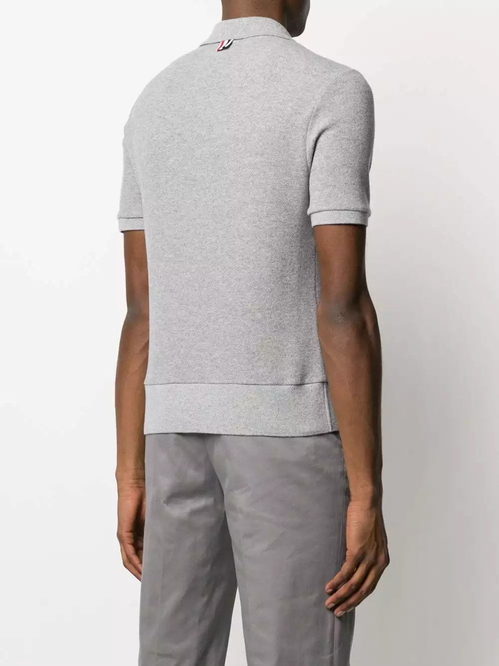 Thom Browne Cashmere pique polo shirt polo shirts of men 4 Thom Browne cashmere pique polo shirt