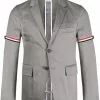 Thom Browne unconstructed grosgrain armband sport coat