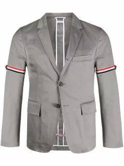 Thom Browne unconstructed grosgrain armband sport coat