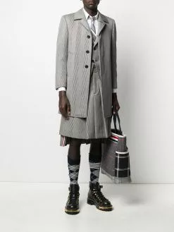 Thom Browne cavalry twill bal collar overcoat