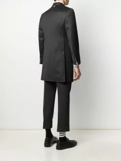 Thom Browne cavalry twill Chesterfield overcoat