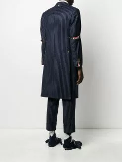 Thom Browne chalk stripe Chesterfield overcoatcoat