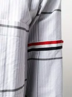 Thom Browne check grosgrain armband Oxford shirt