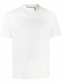 Thom Browne 4-Bar intarsia mock-neck T-shirt