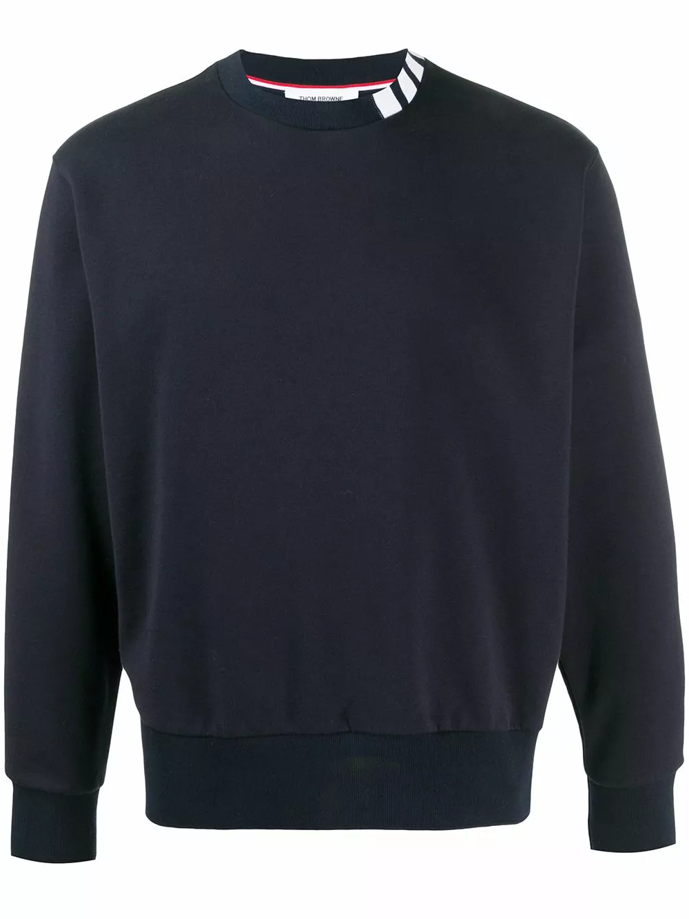 Thom Browne 4 Bar intarsia mock neck sweatshirt sweatshirts of men 1 Thom Browne 4-Bar intarsia mock-neck sweatshirt