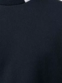 Thom Browne 4 Bar intarsia mock neck sweatshirt sweatshirts of men 9 Thom Browne 4-Bar intarsia mock-neck sweatshirt