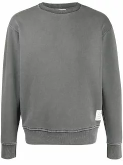 Thom Browne garment-dyed loopback cotton sweatshirt
